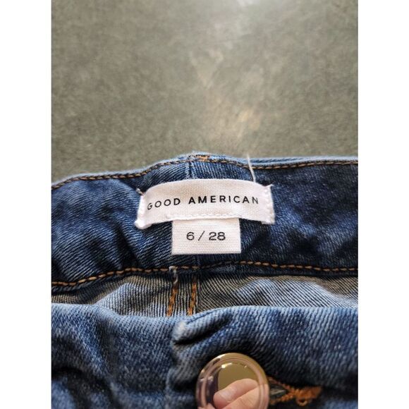 Good American GOOD LEGS CROP EXTREME V jeans sz 6/28 - Picture 6 of 6